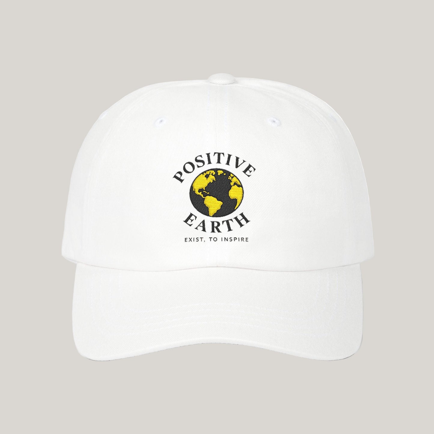 Positive Earth Classic Dad Cap | Positive Vibe Hat | Unisex Gift for Nature Lovers | Eco-Friendly Accessory | Casual Style Printify