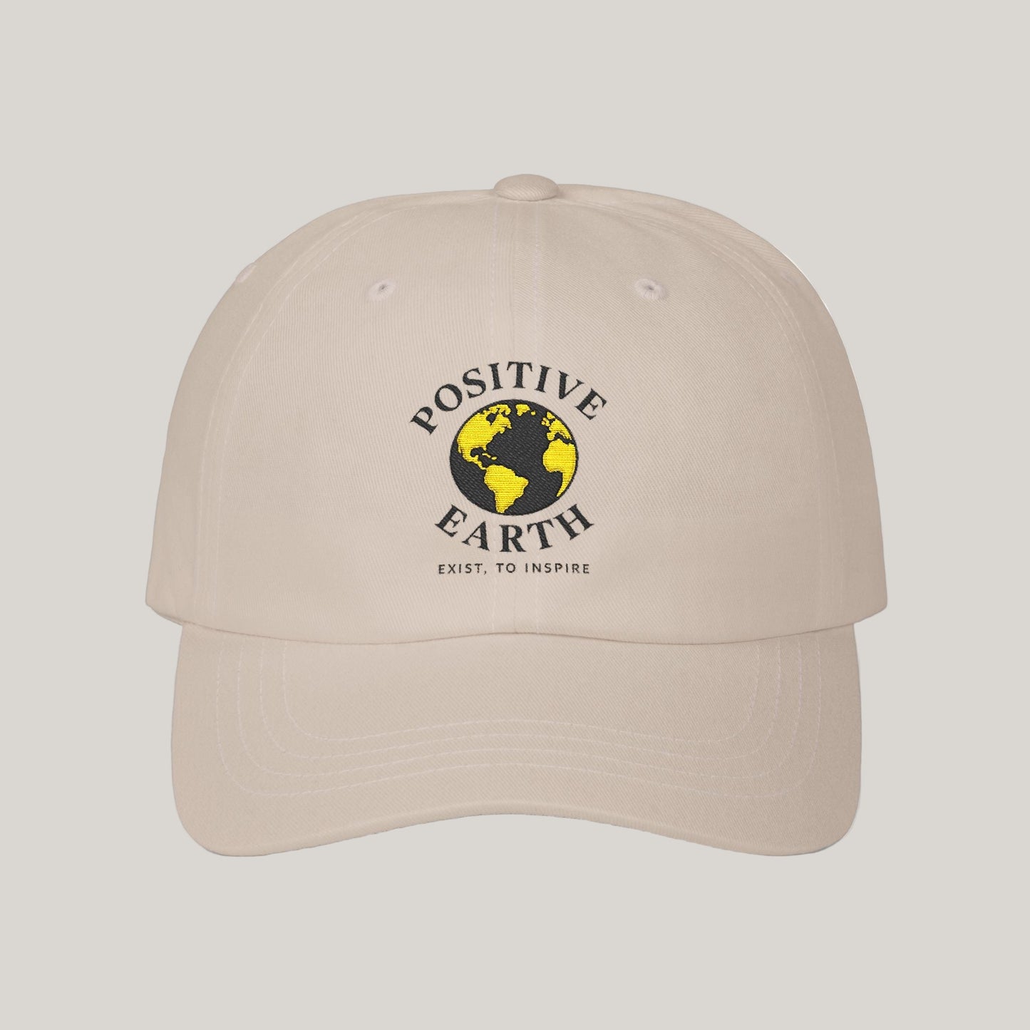 Positive Earth Classic Dad Cap | Positive Vibe Hat | Unisex Gift for Nature Lovers | Eco-Friendly Accessory | Casual Style Printify