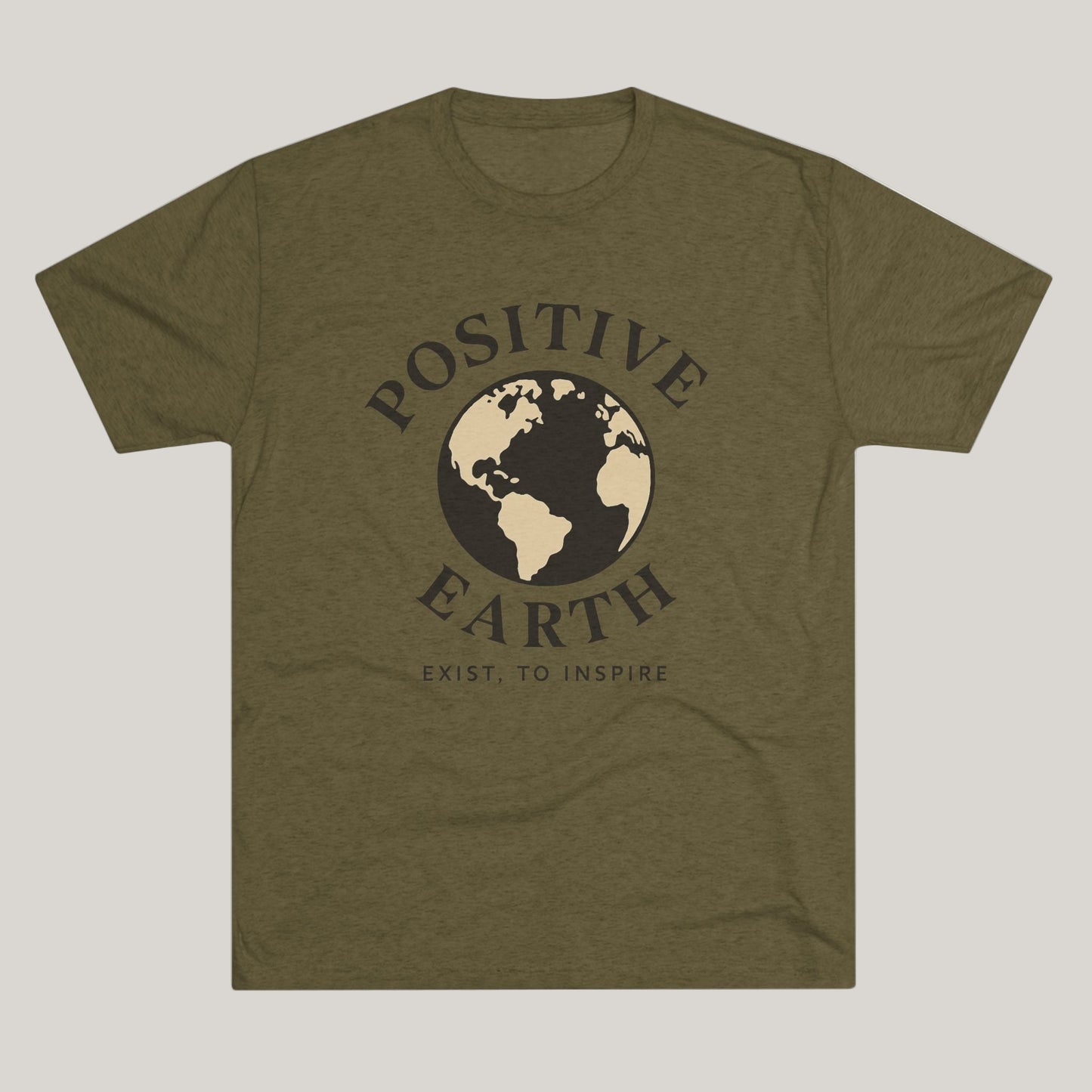 Positive Earth Unisex Tee - Inspire and Spread Positivity, Eco-Friendly Shirt, Perfect for Earth Day, Casual Wear, Gift Printify