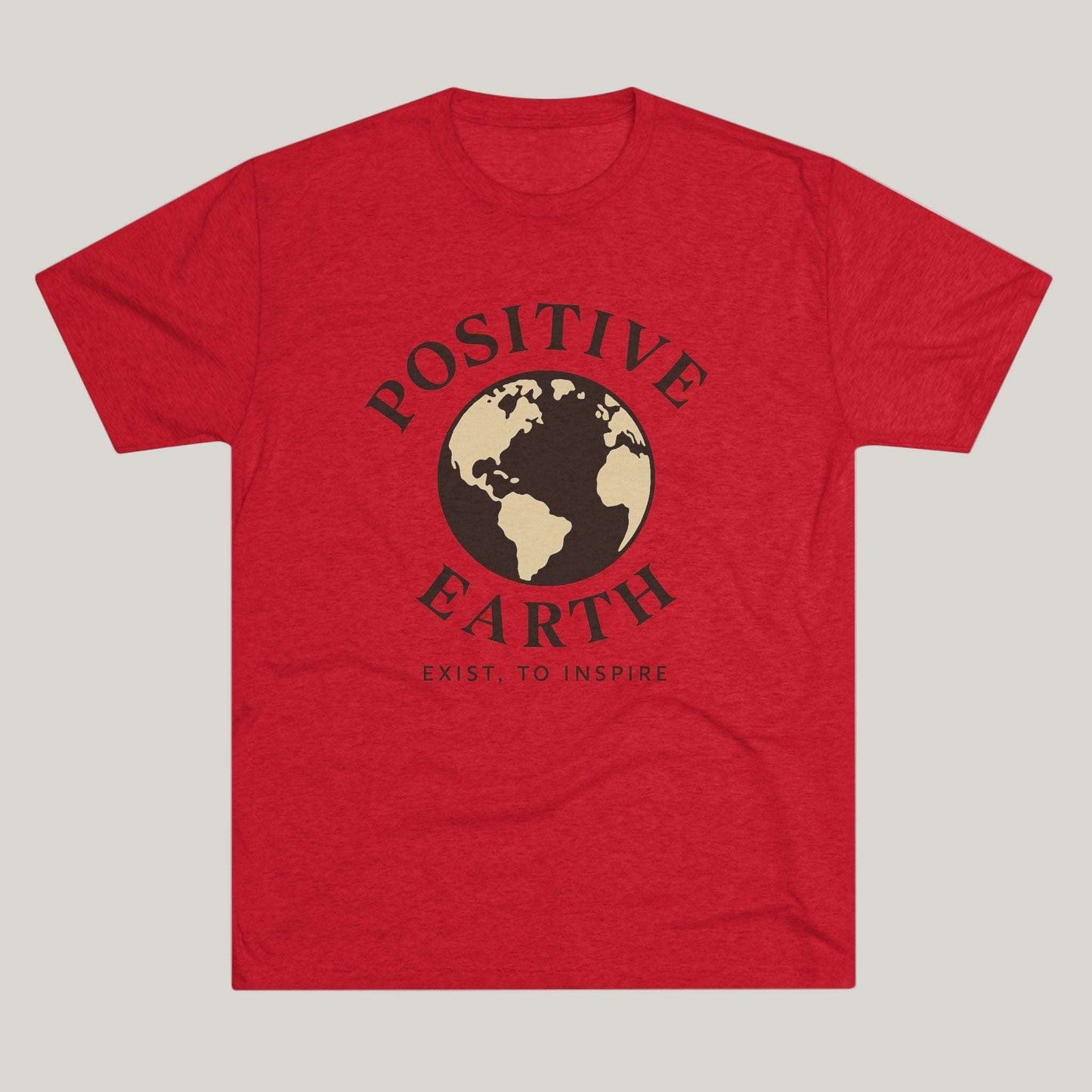 Positive Earth Unisex Tee - Inspire and Spread Positivity, Eco-Friendly Shirt, Perfect for Earth Day, Casual Wear, Gift Printify
