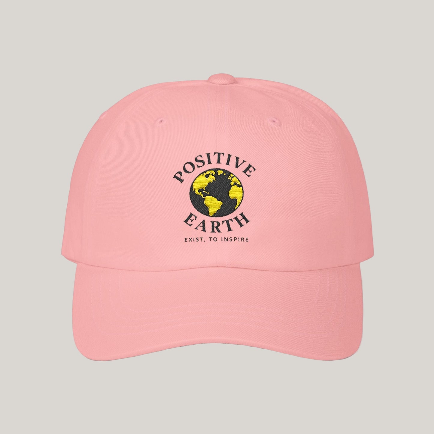Positive Earth Classic Dad Cap | Positive Vibe Hat | Unisex Gift for Nature Lovers | Eco-Friendly Accessory | Casual Style Printify