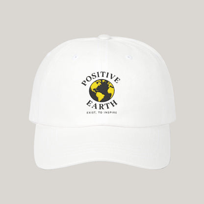Positive Earth Classic Dad Cap | Positive Vibe Hat | Unisex Gift for Nature Lovers | Eco-Friendly Accessory | Casual Style Printify