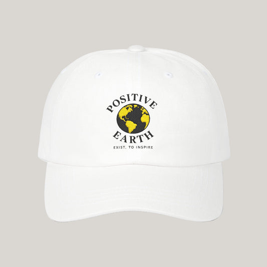 Positive Earth Classic Dad Cap | Positive Vibe Hat | Unisex Gift for Nature Lovers | Eco-Friendly Accessory | Casual Style Printify