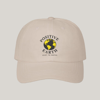 Positive Earth Classic Dad Cap | Positive Vibe Hat | Unisex Gift for Nature Lovers | Eco-Friendly Accessory | Casual Style Printify