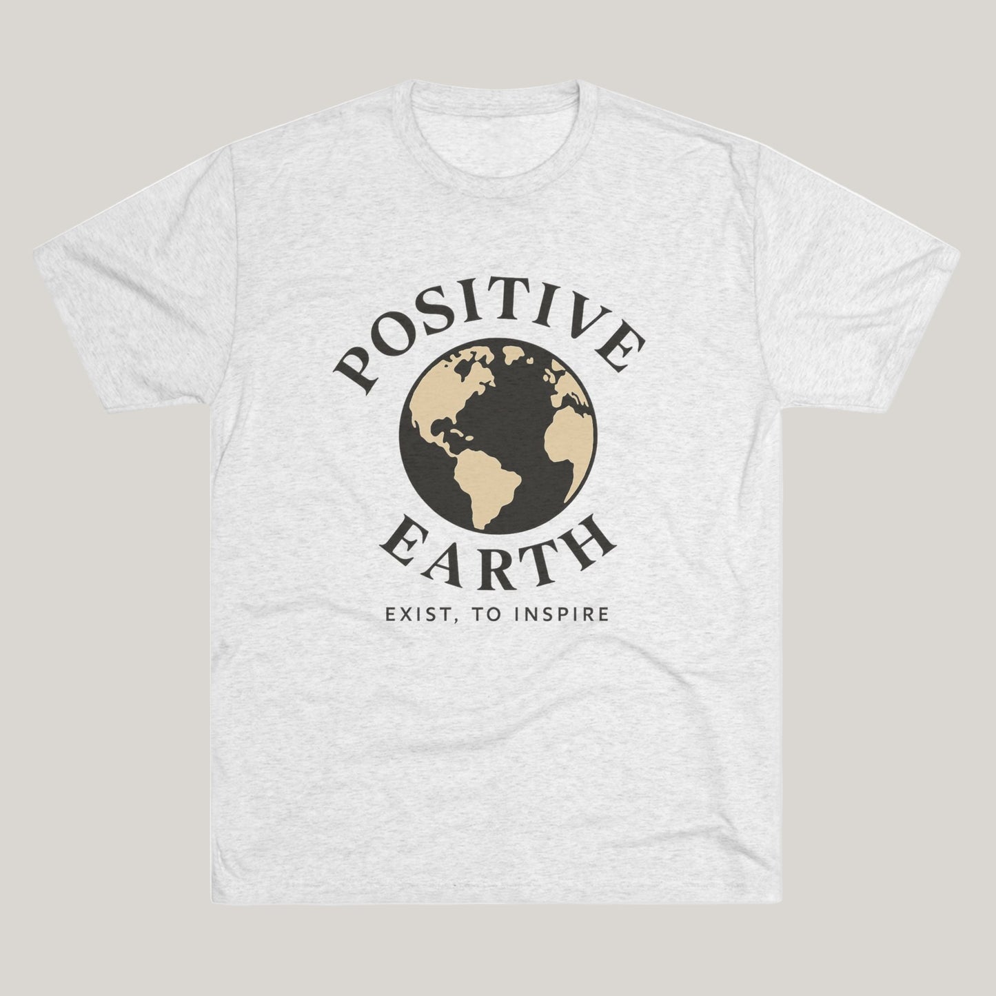 Positive Earth Unisex Tee - Inspire and Spread Positivity, Eco-Friendly Shirt, Perfect for Earth Day, Casual Wear, Gift Printify