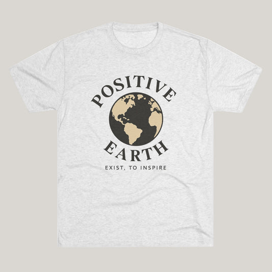 Positive Earth Unisex Tee - Inspire and Spread Positivity, Eco-Friendly Shirt, Perfect for Earth Day, Casual Wear, Gift Printify