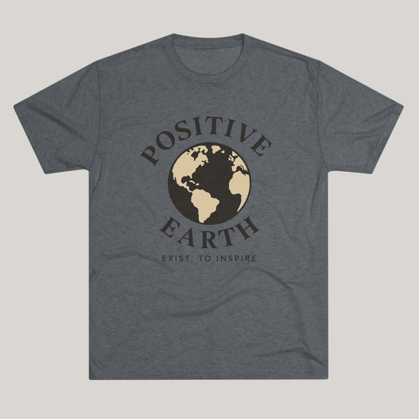 Positive Earth Unisex Tee - Inspire and Spread Positivity, Eco-Friendly Shirt, Perfect for Earth Day, Casual Wear, Gift Printify