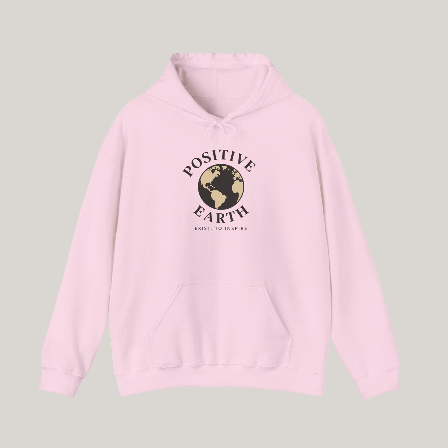 Positive Earth Unisex Heavy Blend Hoodie | Eco-Friendly Sweatshirt, Gift for Nature Lovers, Casual Wear, Earth Day Apparel, [...] Printify